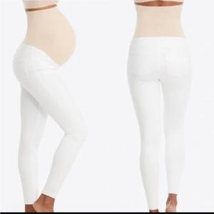 Spanx Mama Ankle Jean-ish Leggings in White Sz S